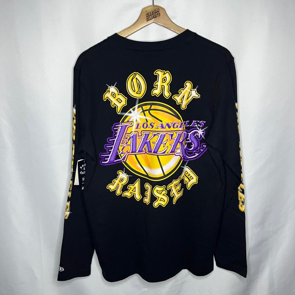 Born x Raised BXR New Era NBA Los Angeles Lakers Longsleeve Tee M